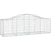 vidaXL Panier de gabions arqué 200x50x60/80 cm Fer galvanisé