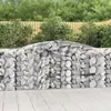vidaXL Panier de gabions arqué 400x50x100/120 cm Fer galvanisé