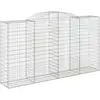 vidaXL Panier de gabions arqué 300x50x160/180 cm Fer galvanisé