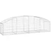 vidaXL Panier de gabions arqué 200x50x40/60 cm Fer galvanisé