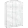 vidaXL Panier de gabions arqué 150x50x200/220 cm Fer galvanisé