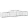 vidaXL Panier de gabions arqué 300x50x40/60 cm Fer galvanisé