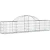 vidaXL Panier de gabions arqué 200x30x40/60 cm Fer galvanisé