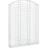 vidaXL Panier de gabions arqué 150x30x200/220 cm Fer galvanisé