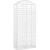 vidaXL Panier de gabions arqué 100x50x220/240 cm Fer galvanisé