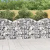 vidaXL Panier de gabions arqué 150x30x100/120 cm Fer galvanisé