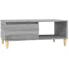 vidaXL Table basse Sonoma gris 90x50x36,5 cm Bois d'ingénierie
