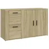 vidaXL Buffet Chêne sonoma 100x33x59,5 cm Bois d'ingénierie
