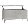 vidaXL Table basse Gris béton 90x44,5x45 cm Bois d'ingénierie