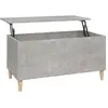 vidaXL Table basse Gris béton 90x44,5x45 cm Bois d'ingénierie