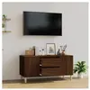 vidaXL Meuble TV Chêne marron 102x44,5x50 cm Bois d'ingénierie