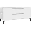 vidaXL Meuble TV Blanc 102x44,5x50 cm Bois d'ingénierie