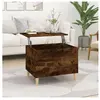 vidaXL Table basse Chêne fumé 60x44,5x45 cm Bois d'ingénierie