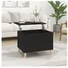 vidaXL Table basse Noir 60x44,5x45 cm Bois d'ingénierie