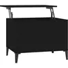 vidaXL Table basse Noir 60x44,5x45 cm Bois d'ingénierie