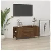vidaXL Meuble TV Chêne marron 102x44,5x50 cm Bois d'ingénierie
