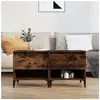 vidaXL Tables d'appoint 2 pcs Chêne fumé 50x46x50 cm Bois ingénierie