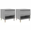 vidaXL Tables de chevet 2 pcs Sonoma gris 50x46x50cm Bois d’ingénierie