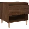 vidaXL Table de chevet Chêne brun 50x46x50 cm Bois d'ingénierie