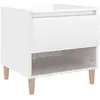 vidaXL Tables de chevet 2 pcs Blanc brillant 50x46x50 cm