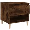 vidaXL Table de chevet Chêne fumé 50x46x50 cm Bois d'ingénierie