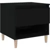 vidaXL Tables de chevet 2 pcs Noir 50x46x50 cm Bois d’ingénierie