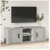 vidaXL Meuble TV Gris béton 100x31,5x35 cm Bois d'ingénierie