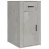 vidaXL Armoire de bureau Gris béton 40x49x75 cm Bois d'ingénierie