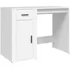 vidaXL Bureau Blanc 100x49x75 cm Bois d'ingénierie