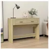 vidaXL Table console Chêne sonoma 100x39x75 cm Bois d'ingénierie