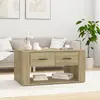 vidaXL Vidaxl Table Basse Chêne Sonoma 80x50x40 Cm Bois D'ingénierie