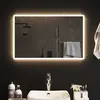 vidaXL Miroir de salle de bain à LED 50x80 cm