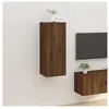 vidaXL Meuble TV mural Chêne marron 40x34,5x100 cm