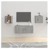 vidaXL Meubles TV muraux 2 pcs Sonoma gris 40x34,5x40 cm