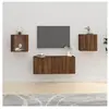 vidaXL Meubles TV muraux 2 pcs Chêne marron 40x34,5x40 cm