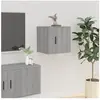 vidaXL Meuble TV mural Sonoma gris 40x34,5x40 cm