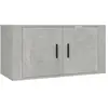 vidaXL Meuble TV mural Gris béton 80x34,5x40 cm