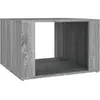 vidaXL Table de chevet Sonoma gris 57x55x36 cm Bois d'ingénierie