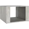 vidaXL Table de chevet Gris béton 57x55x36 cm Bois d'ingénierie
