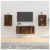 vidaXL Meubles TV muraux 2 pcs Chêne fumé 40x34,5x60 cm