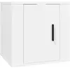 vidaXL Meuble TV mural Blanc 40x34,5x40 cm