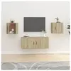 vidaXL Meubles TV muraux 2 pcs Chêne sonoma 40x34,5x40 cm