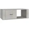 vidaXL Table basse Gris béton 100x50,5x35 cm Bois d'ingénierie