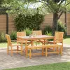 vidaXL Vidaxl Ensemble De Repas De Jardin 5 Pièces En Bois D'acacia