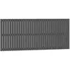 vidaXL Tête de lit murale Gris 204x3x90 cm Bois massif de pin