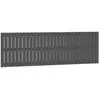 vidaXL Tête de lit murale Gris 185x3x60 cm Bois massif de pin