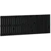 vidaXL Tête de lit murale Noir 166x3x60 cm Bois massif de pin