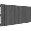 vidaXL Tête de lit murale Gris 140x3x60 cm Bois massif de pin