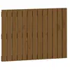 vidaXL Tête de lit murale Marron miel 82,5x3x60 cm Bois massif de pin