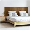 vidaXL Tête de lit murale Marron miel 166x3x60 cm Bois massif de pin